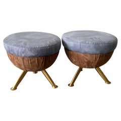 Pair of Mid Century Modern Italian Stools