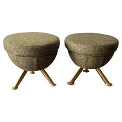 Pair of Mid Century Modern Italian Stools