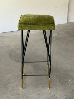 Coppia di sgabelli italiani in stile Mid-Century Modern