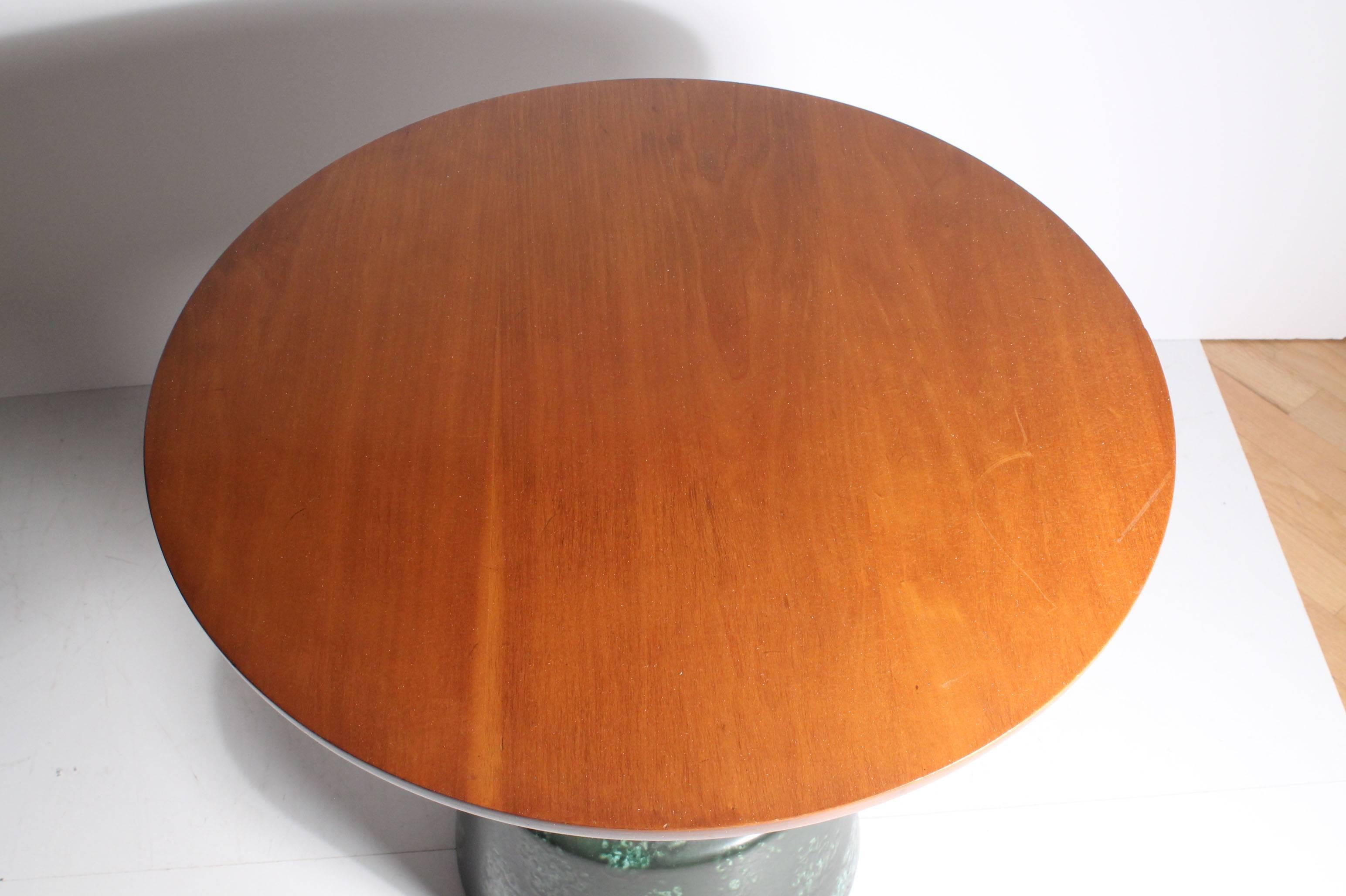 John Van Koert Ceramic and Wood Occasional Table for Drexel 1