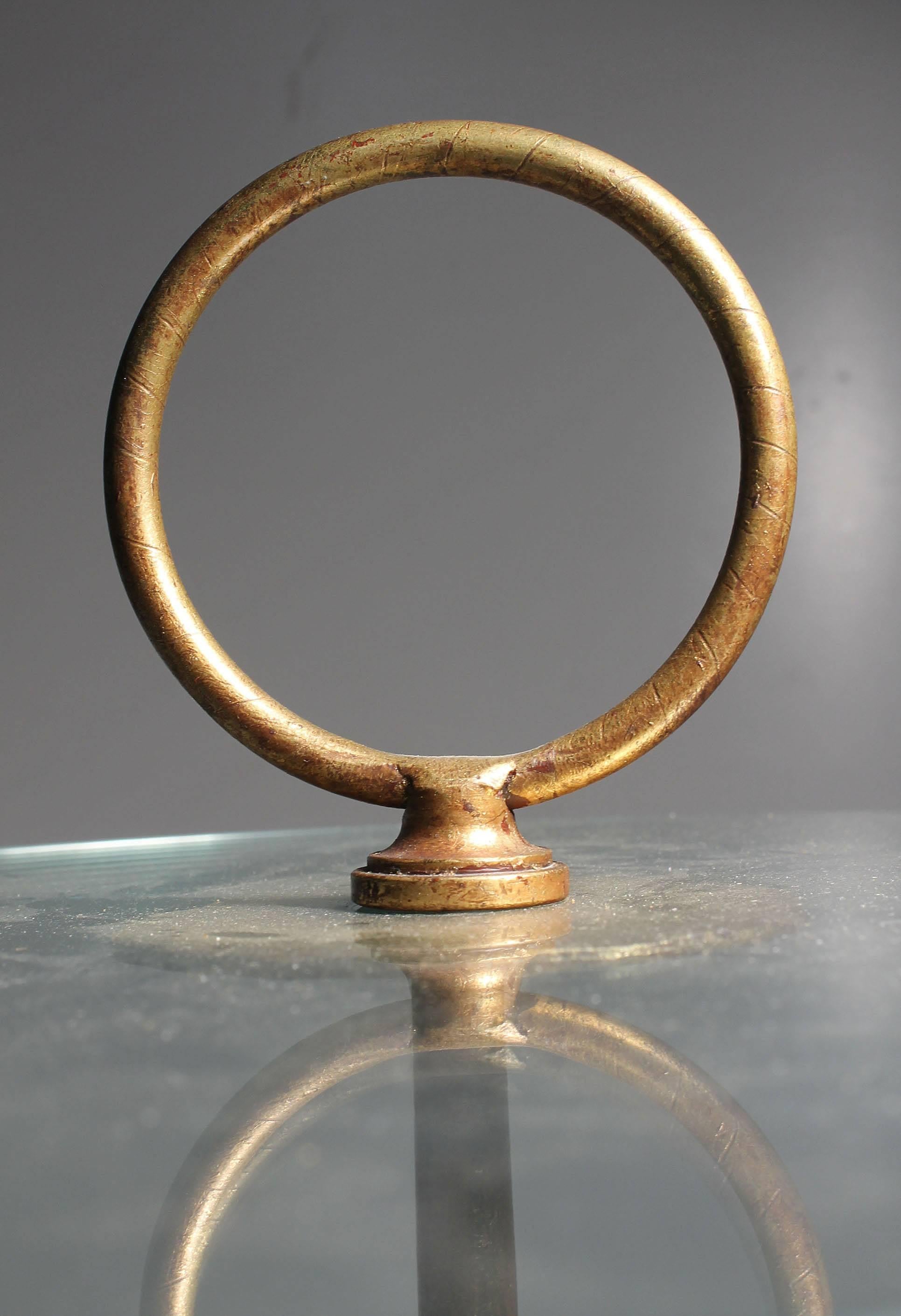 Erwin Gruen Hand-Forged Gilded Wrought Iron Ring Table 1