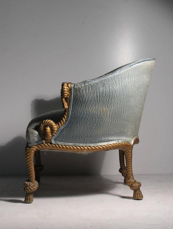 Pair of Vintage Rope and Tassel Lounge Chairs at 1stDibs vintage rope