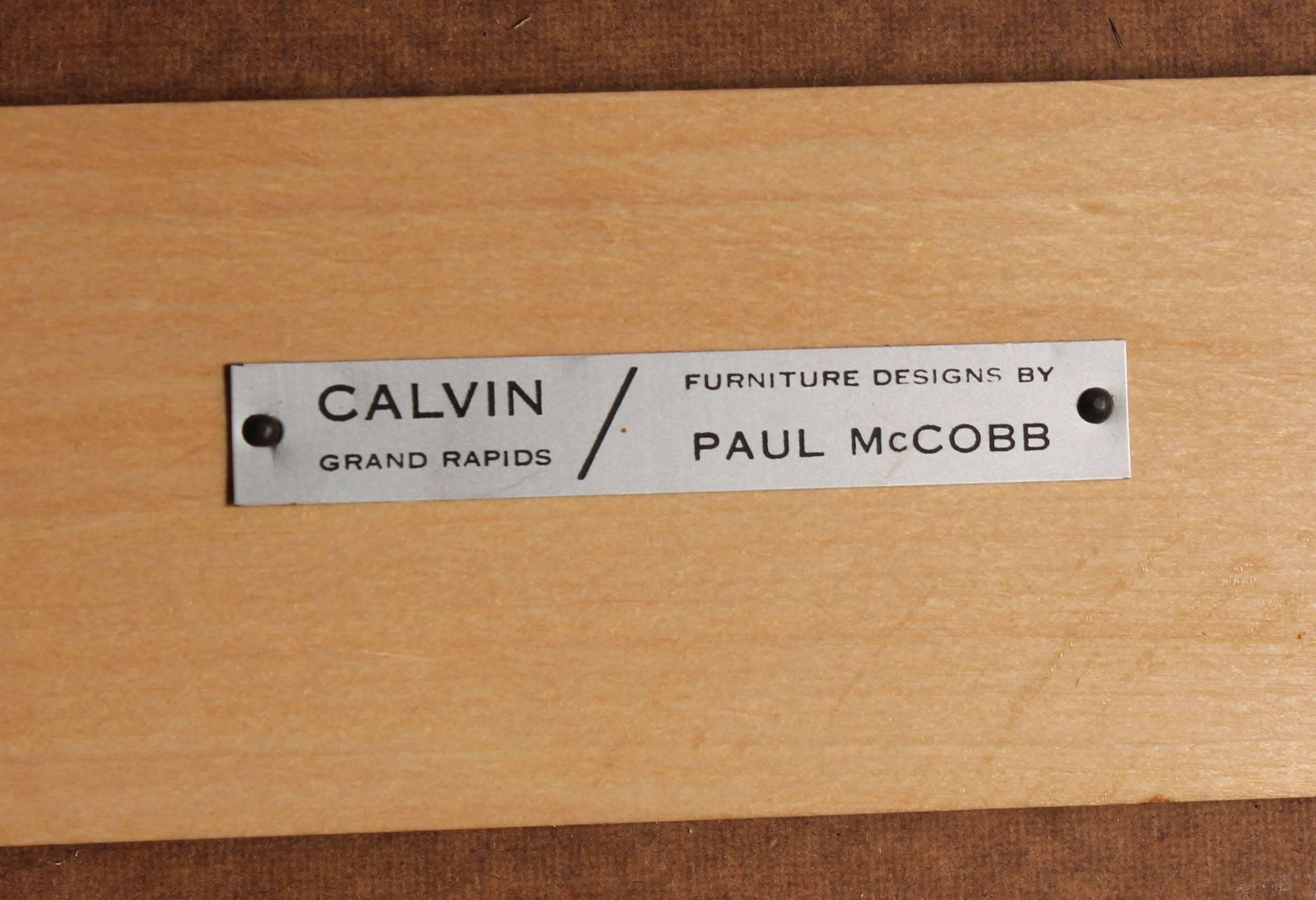 Mid-Century Modern Paul McCobb Brass Wall Mirror for Calvin