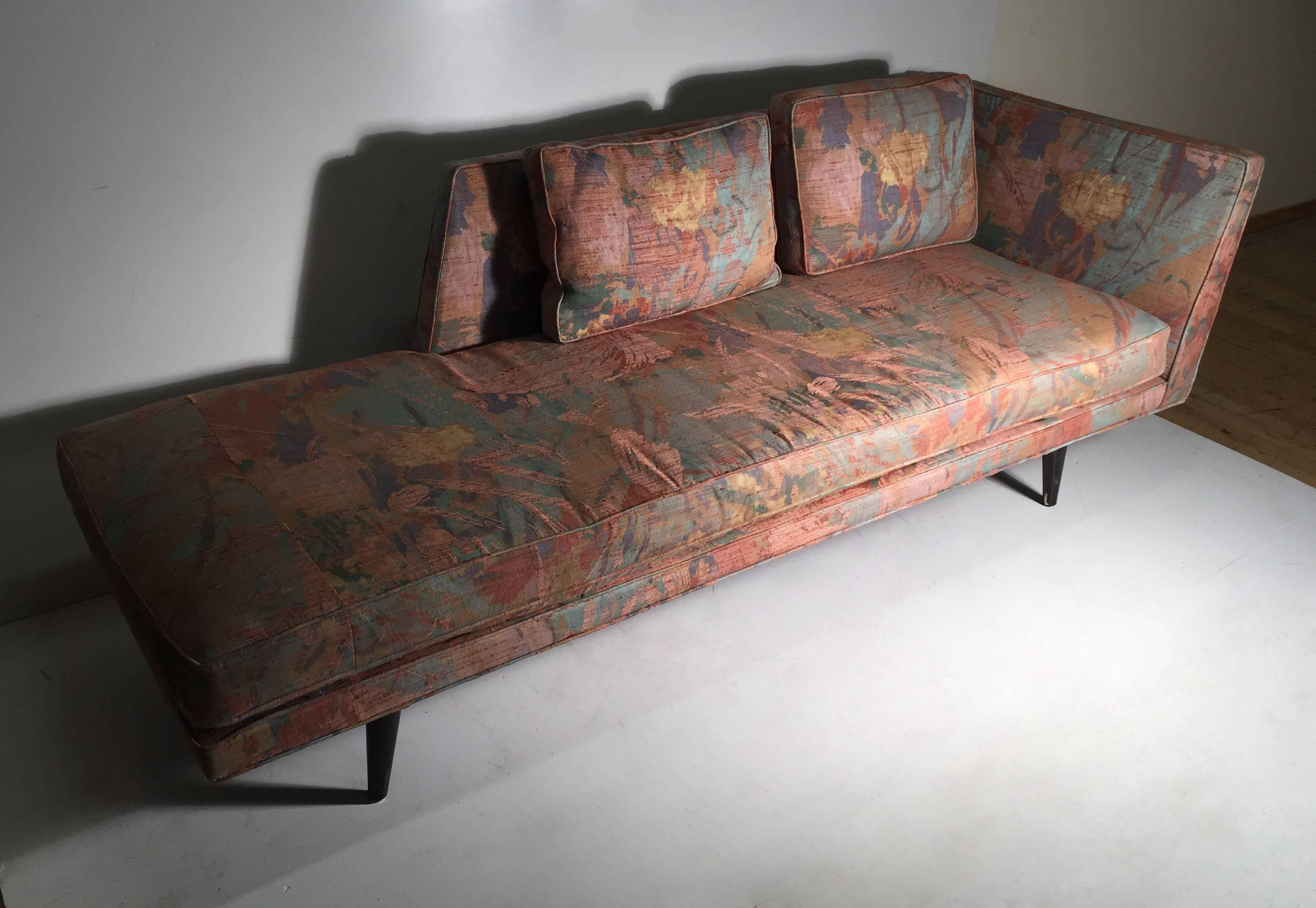 American Edward Wormley for Dunbar Chaise Longue Sofa For Sale