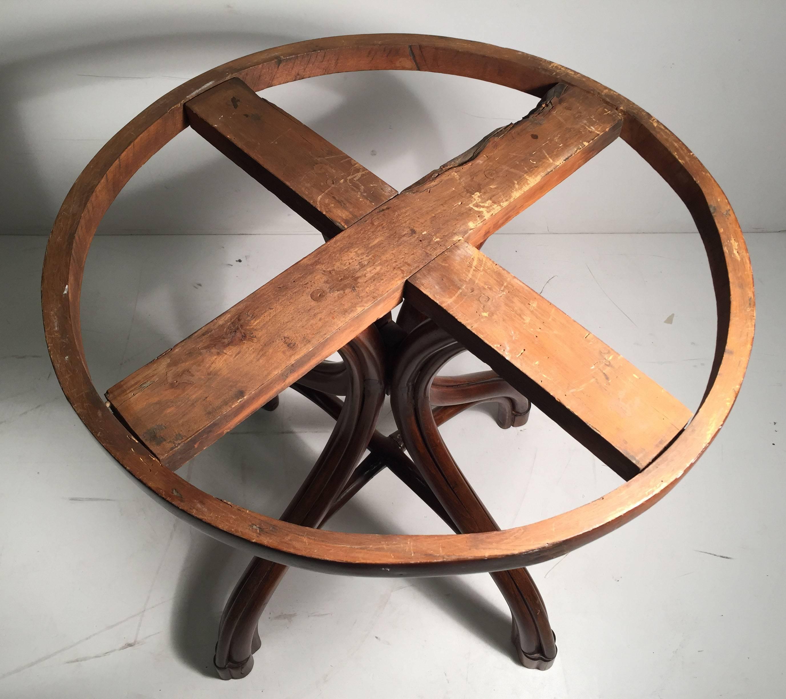 Vintage Thonet Bentwood Cafe / Side Table In Good Condition In Chicago, IL