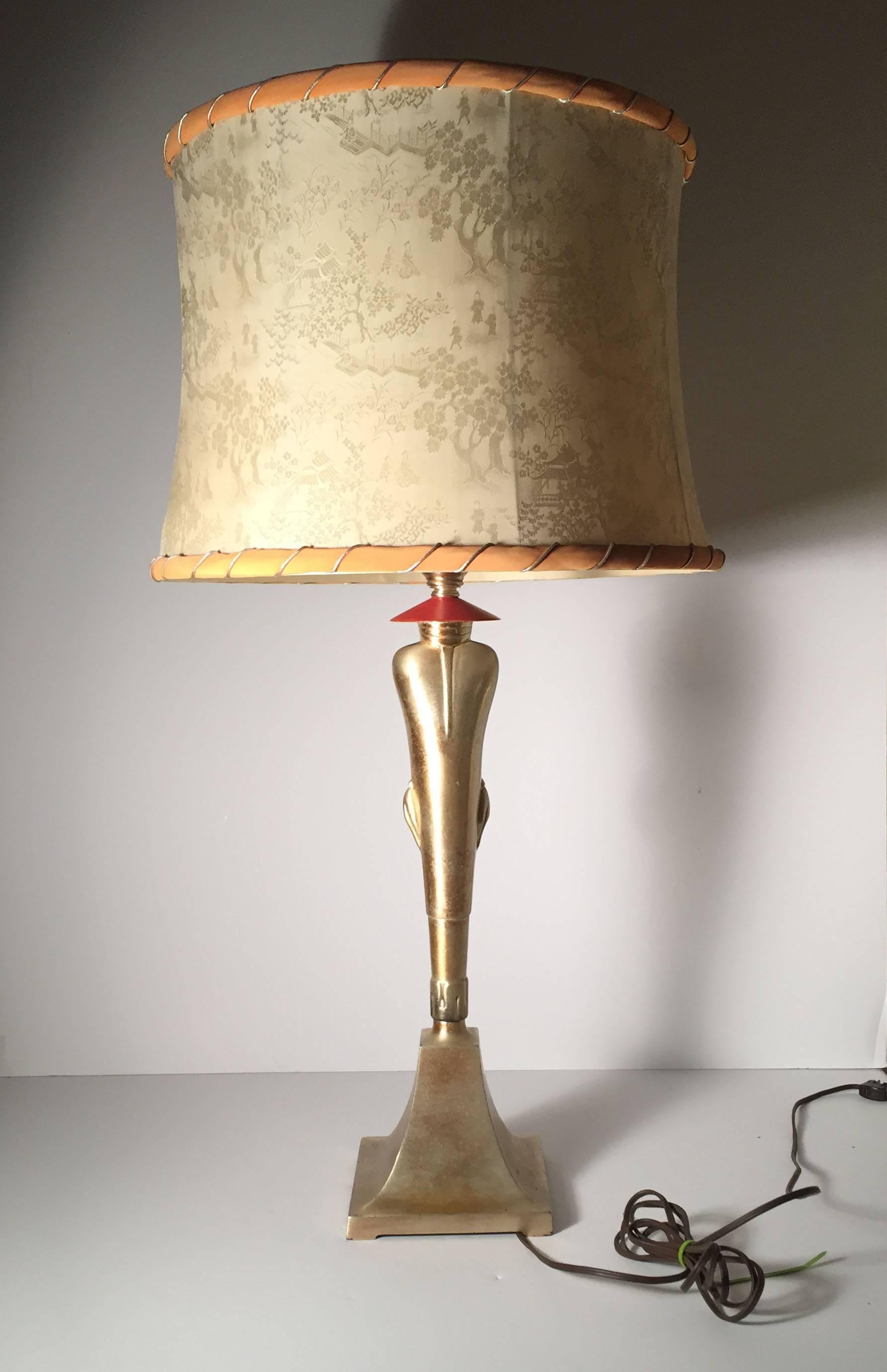 American Pair of Early Vintage Viktor Schreckengost Chinoiserie Table Lamps