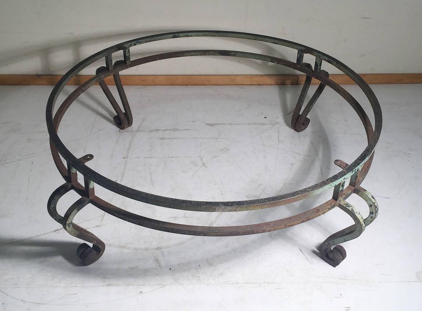 wrought iron coffee table outdoor