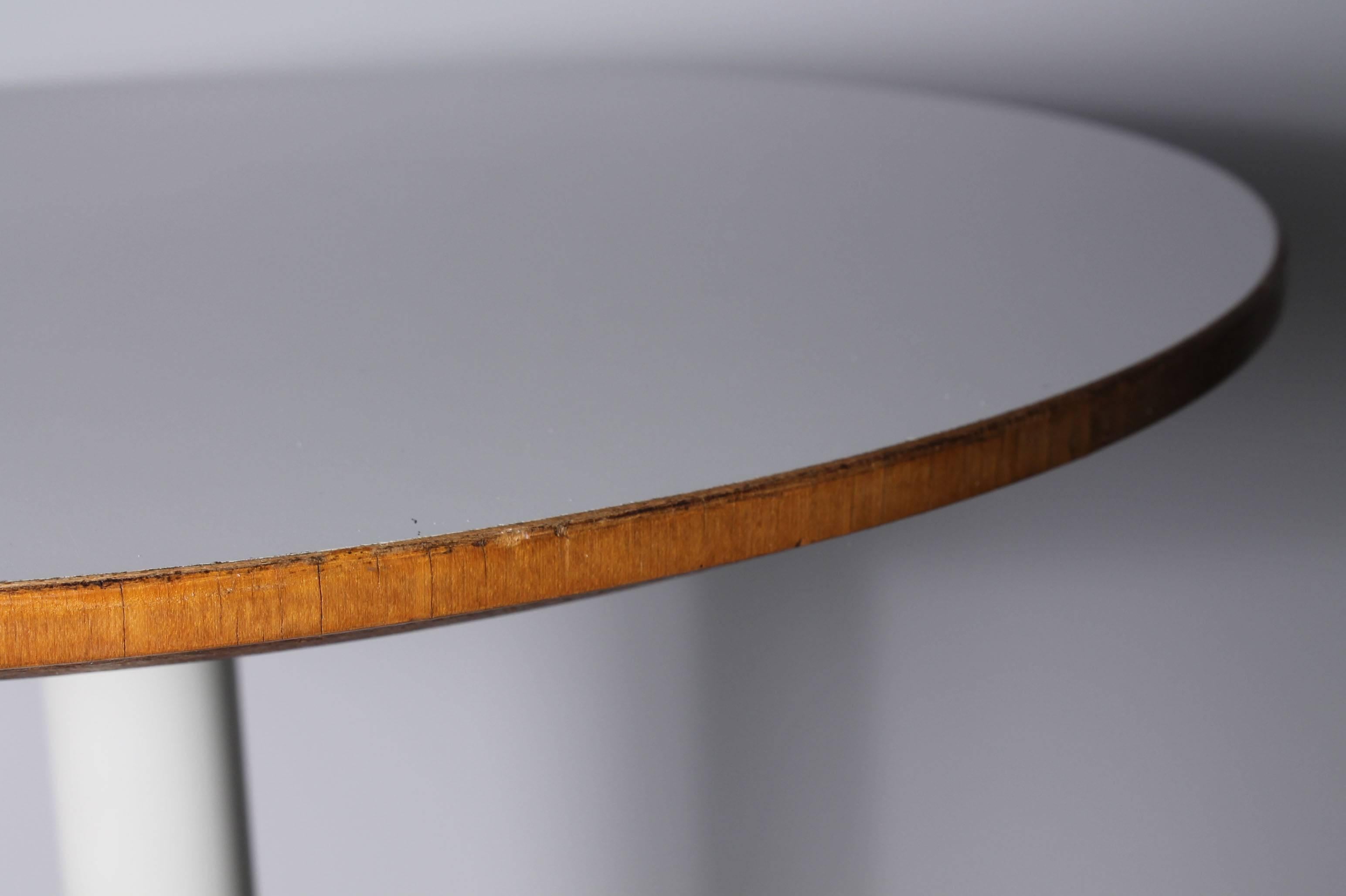 Americano George Nelson Herman Miller Tavolo Occasionale con Gamba a Scacchiera Vintage