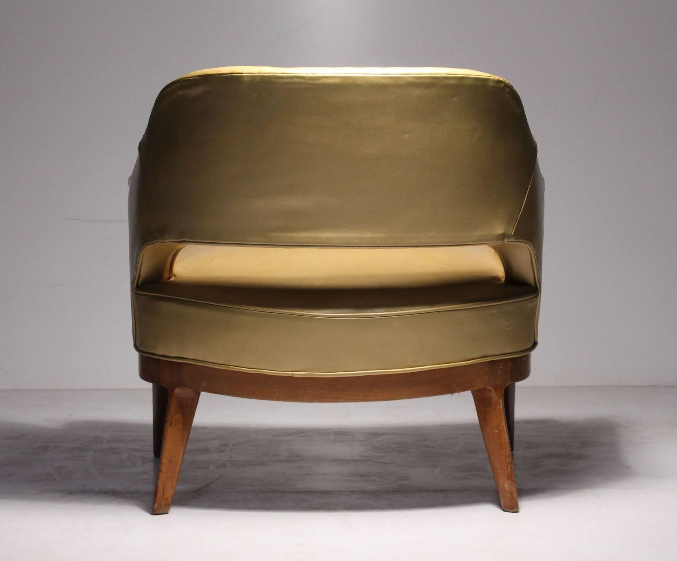 Paire de chaises longues basses design Swank vintage par Erwin Lambeth Bon état - En vente à Chicago, IL