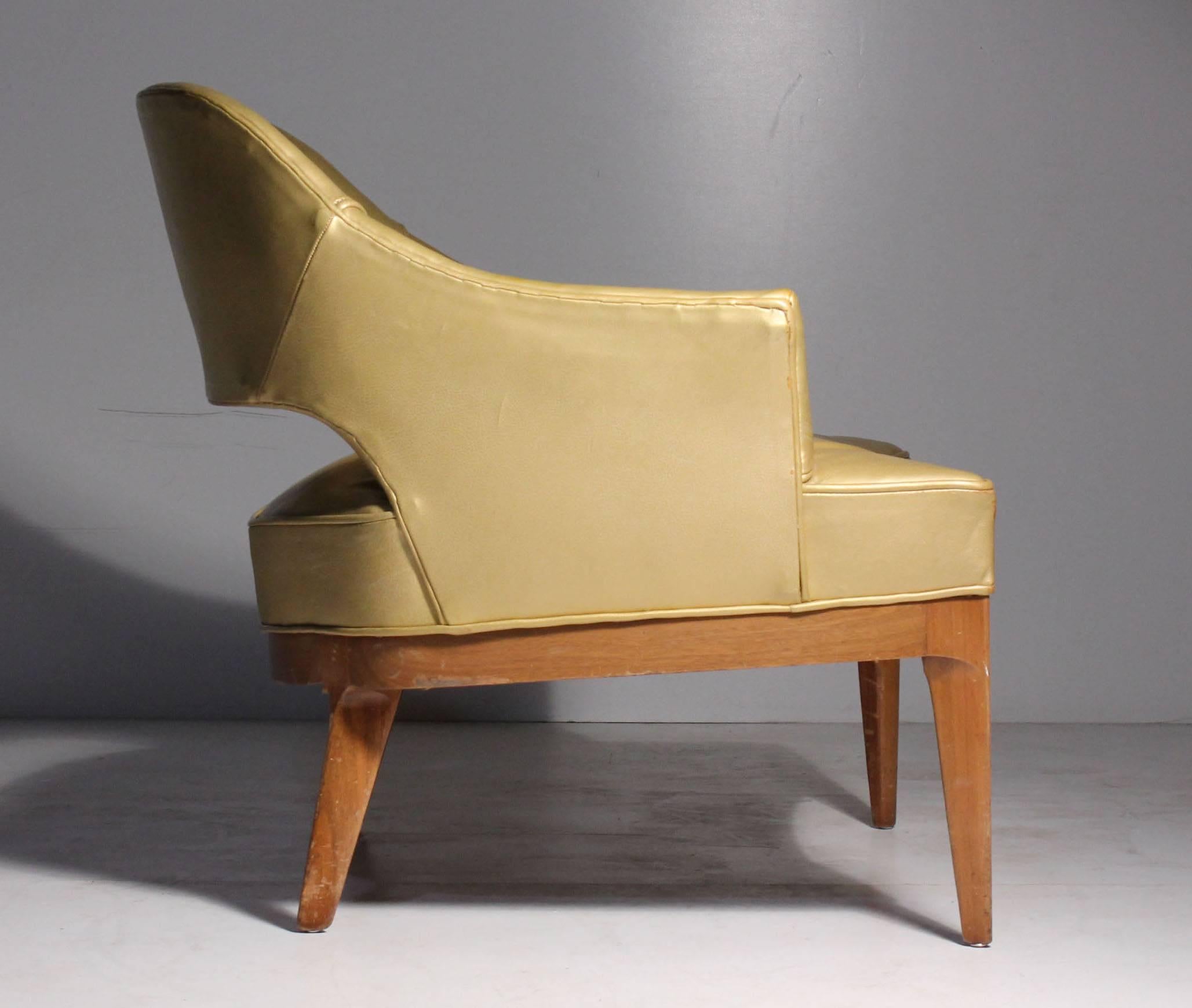 Américain Paire de chaises longues basses design Swank vintage par Erwin Lambeth en vente