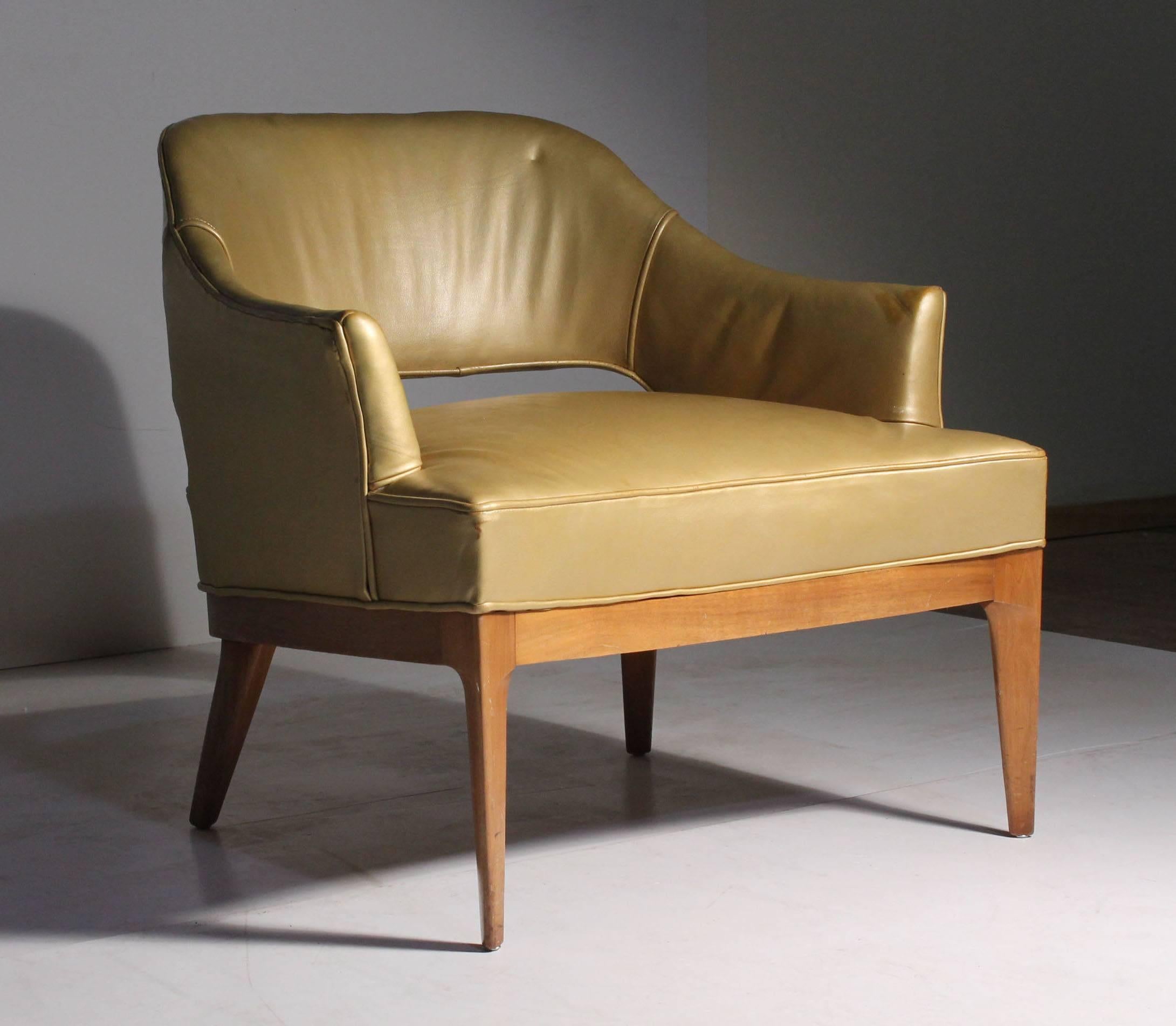 Mid-Century Modern Paire de chaises longues basses design Swank vintage par Erwin Lambeth en vente