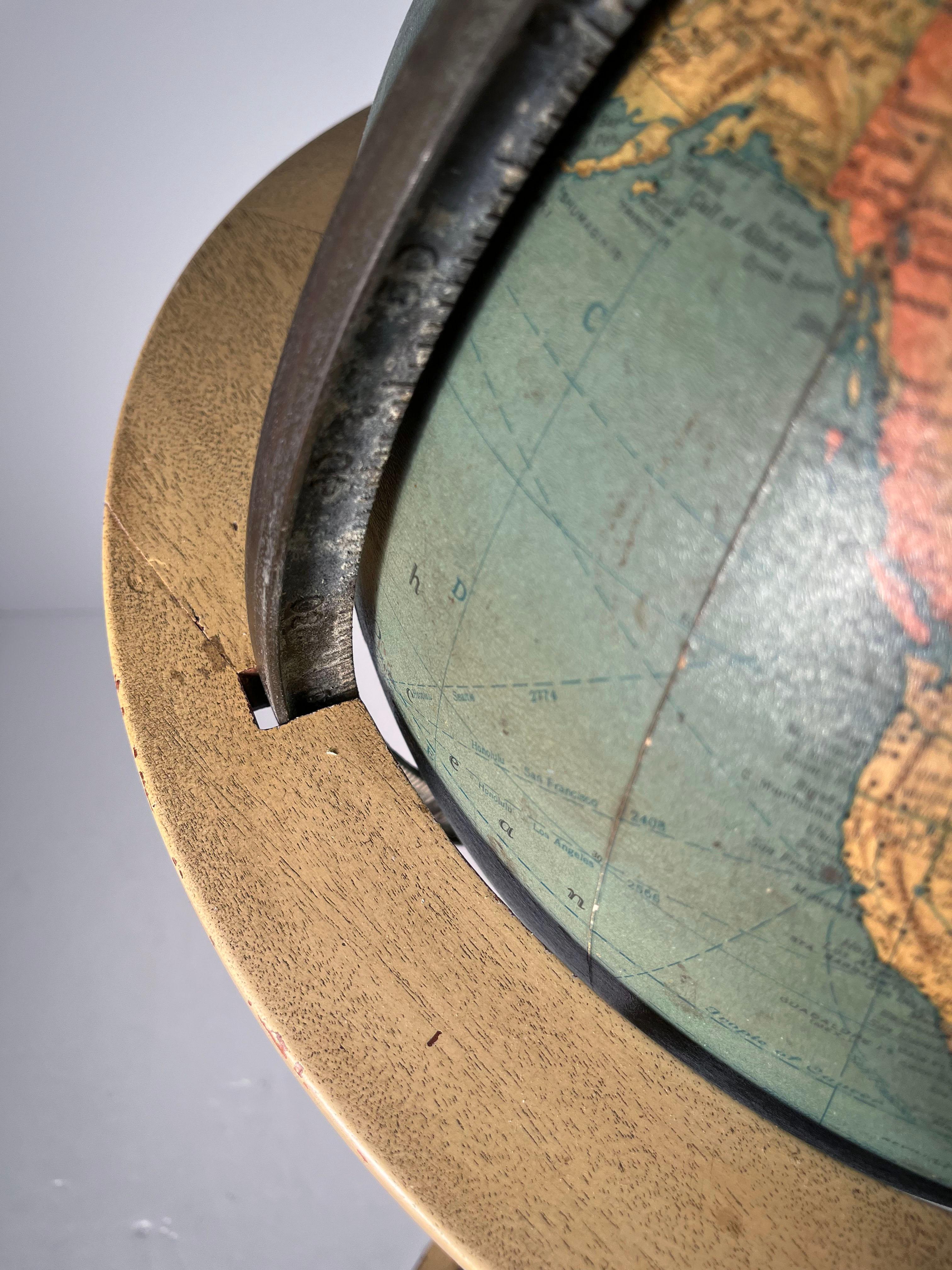 Globo Rand McNally de Edward Wormley / Dunbar Madera en venta