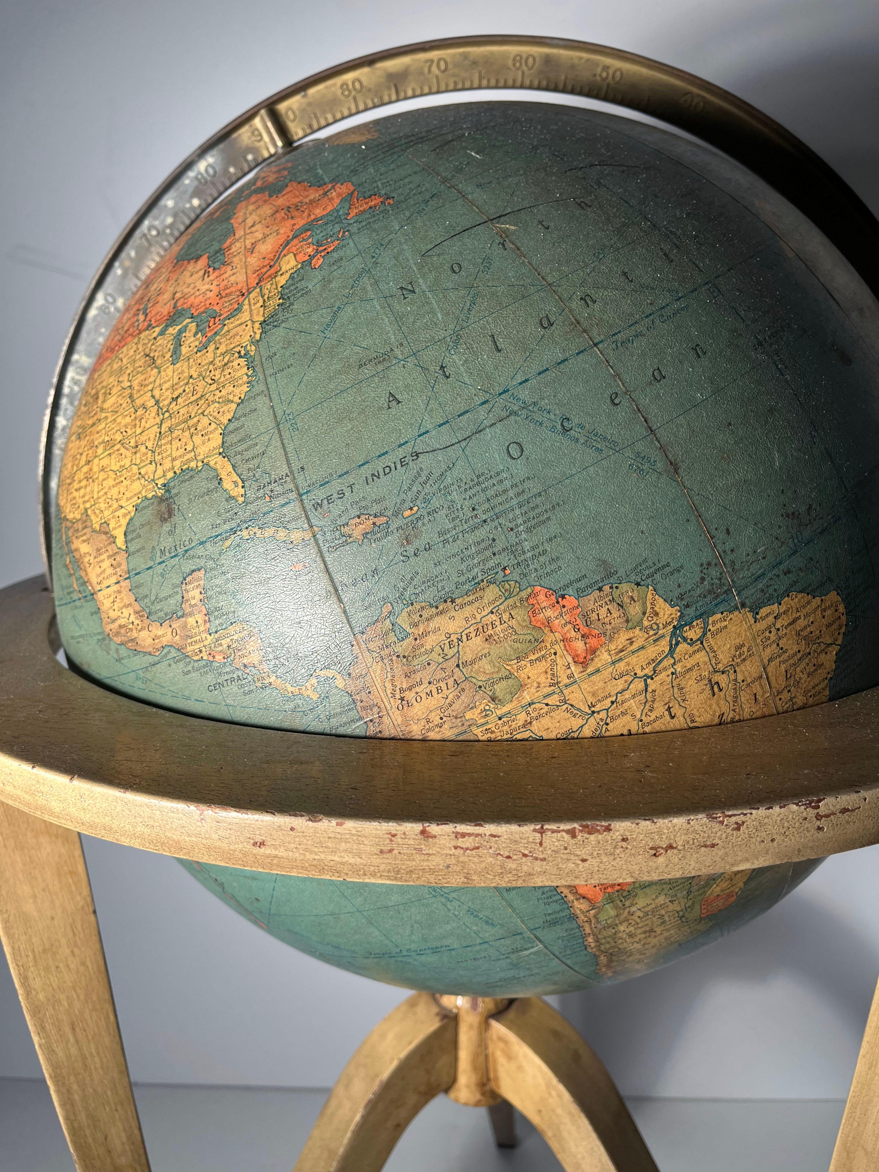 Globo Rand McNally de Edward Wormley / Dunbar Estadounidense en venta