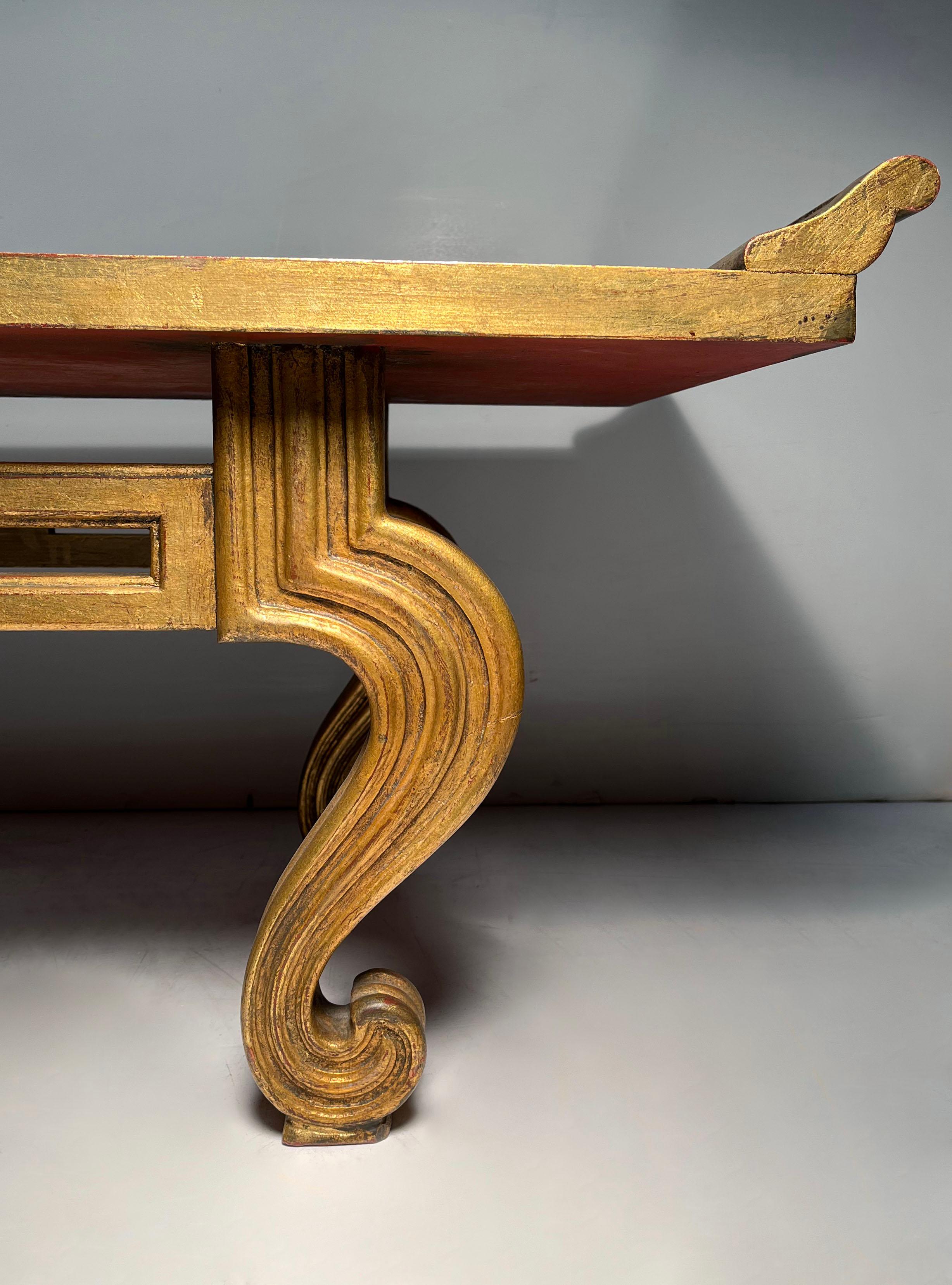 Italian Designer Chinoiserie Tony Duquette Cocktail / Coffee Table / Low Console For Sale