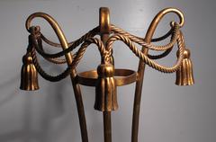 Pair of Rope and Tassel Italian Gilt / Gilded Jardinière Plant Stands