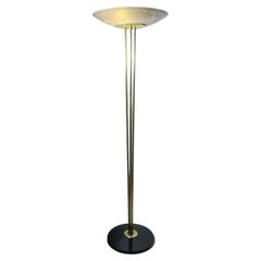 PAIRE de lampadaires vintage « Lightolier Torchiere » / « Torchere » signés Gerald Thurston