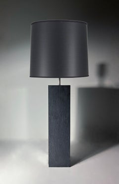 Lampe de table vintage des années 1970 en ardoise et chrome