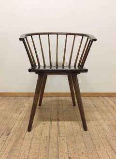 Set of Four Russel Wright Conant Ball Captains Dining or Side Chairs