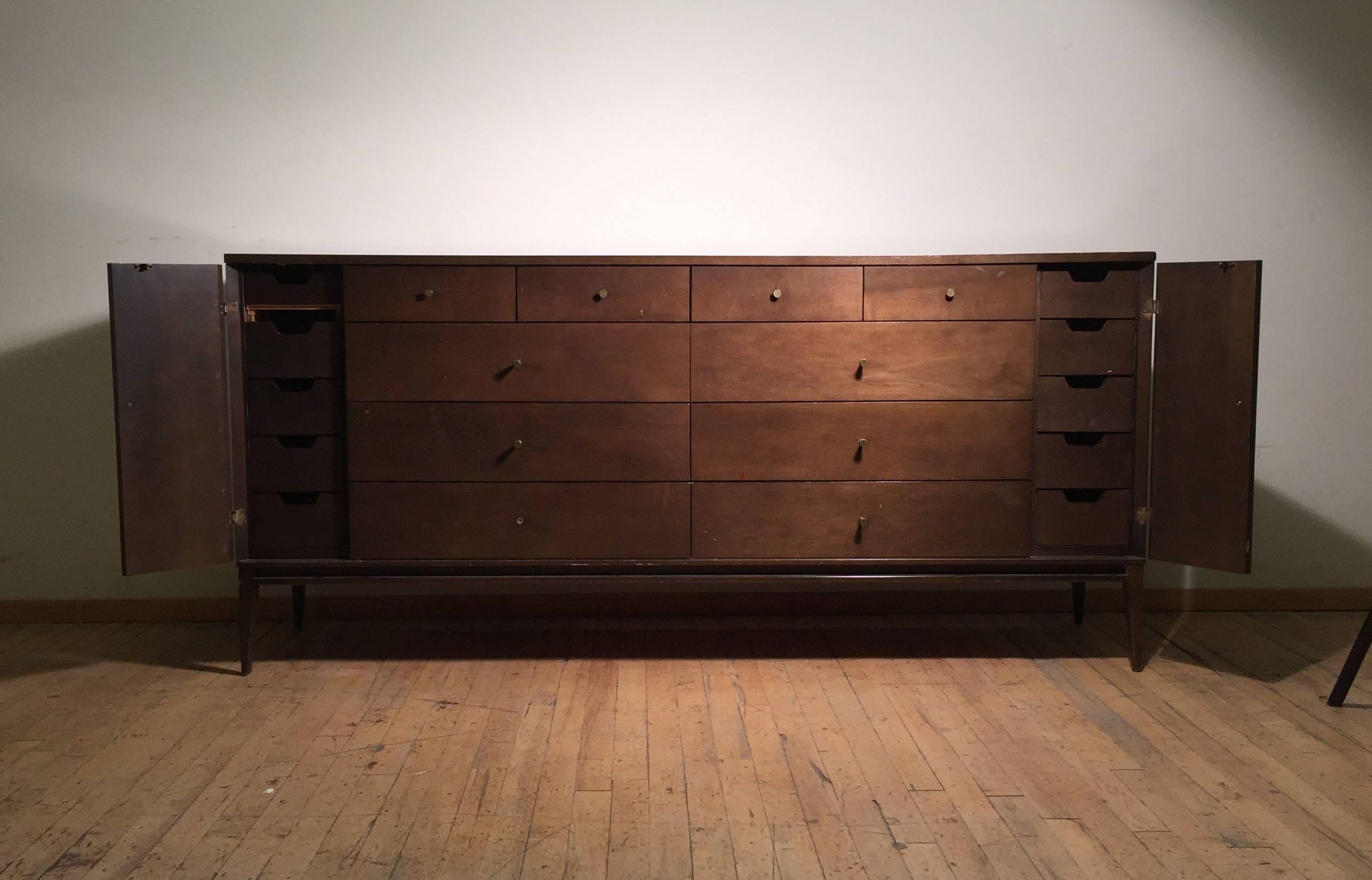 Paul McCobb 20-Drawer Sideboard Credenza Cabinet 1
