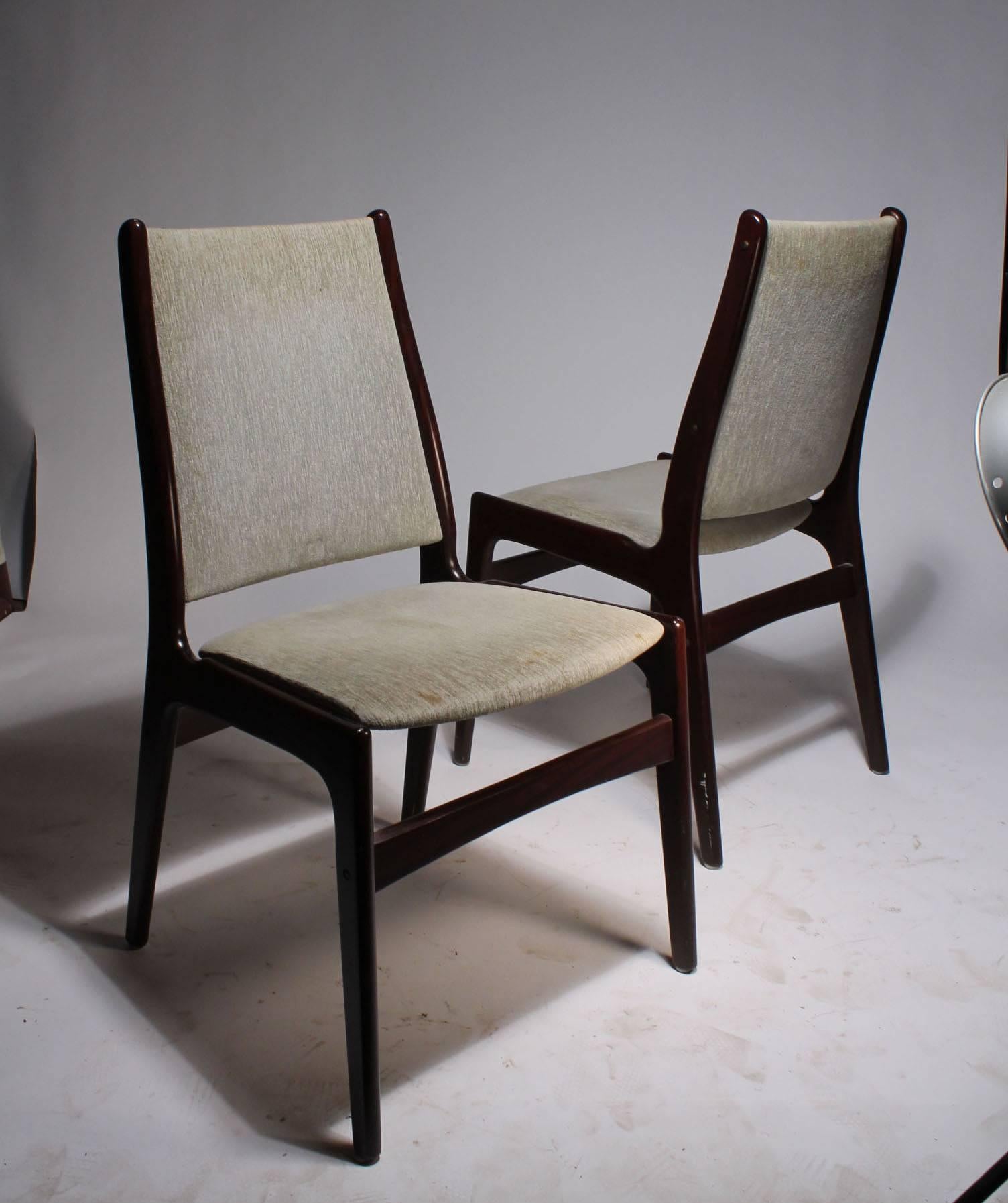VINTAGE Johannes Andersen Danish Modern Dining Chairs 2