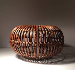 Vintage Franco Albini Ottoman Pouf Stool