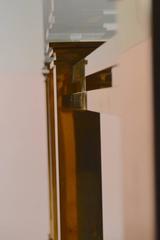 Massive Cast Brass and Plate Glass Dinning Table