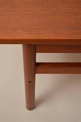 Large Architectural Teak Coffee Table by Brode Blindheim