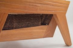 Pair of Ranch Oak Lounge Chairs