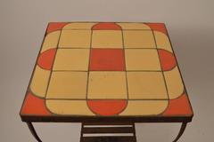 Iron Base Tile Top Table