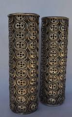 Impressive Pair of Antonio Pineda Silver Candlesticks