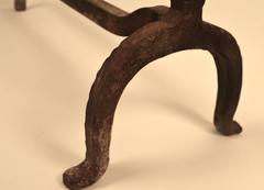 Pair Hand-Wrought Arts and Crafts Andirons