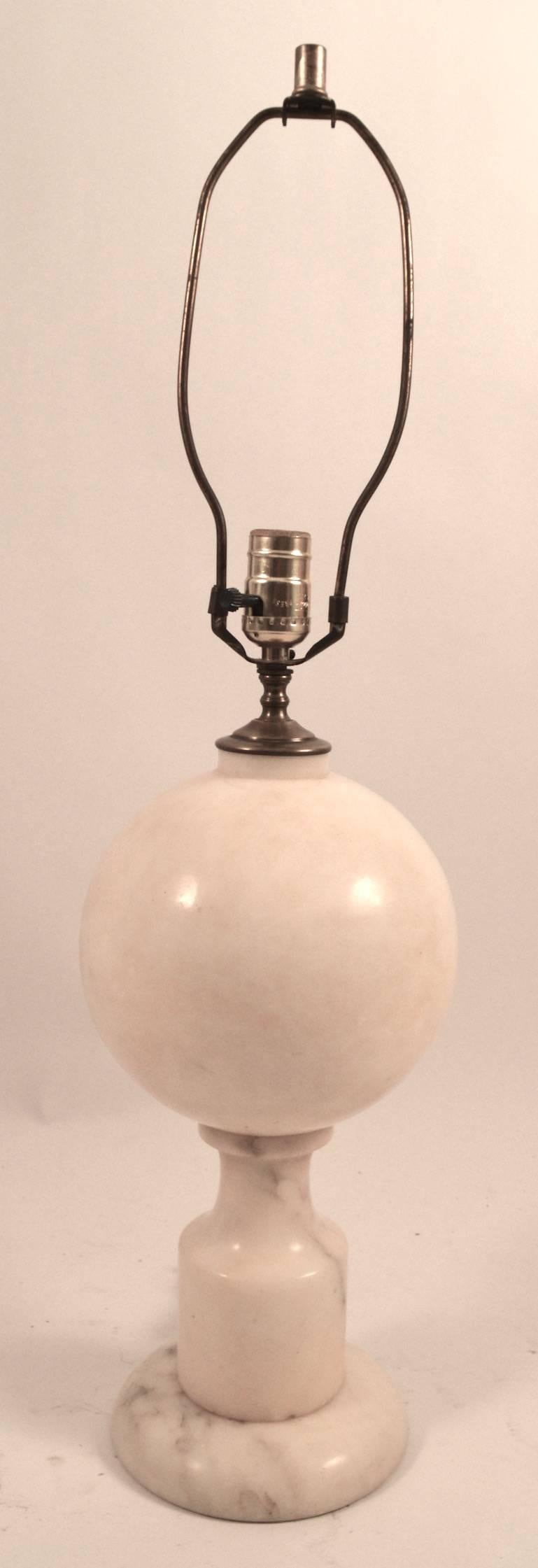 table lamp ball base marble