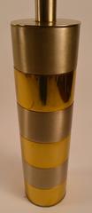 Stacked Mixed Metal Cylinder Lamp after Evans