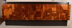 Brutalist Evans Patchwork Credenza Server