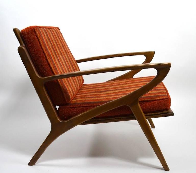 Pair of Stylish Lounge Chairs Yugoslavian after Jensen at 1stDibs
