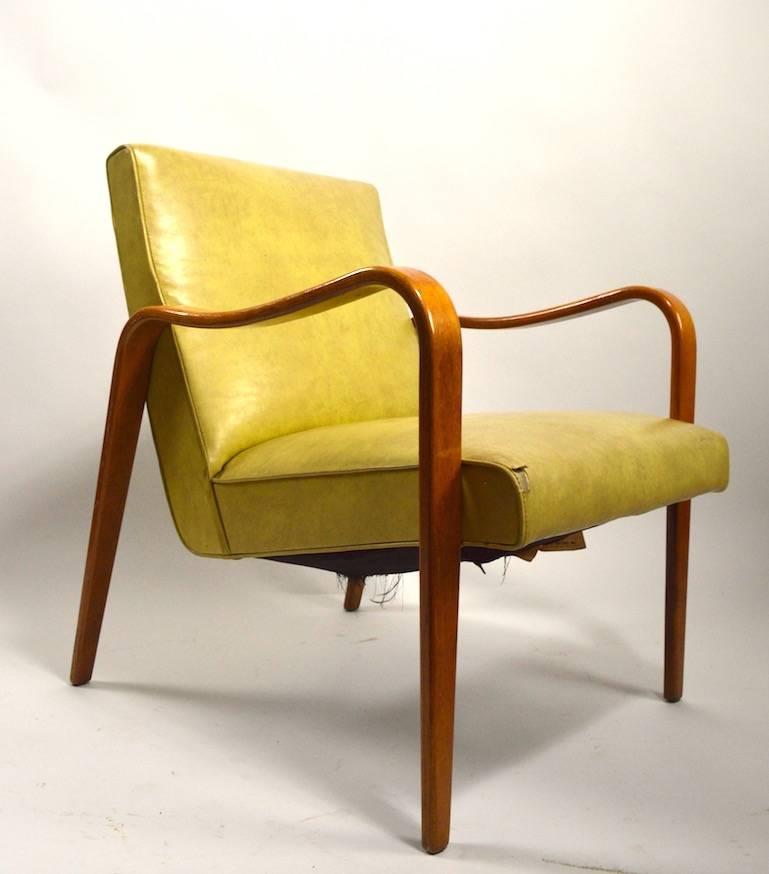 Mid-Century Modern Bent Plywood Lounge Chair by Thonet