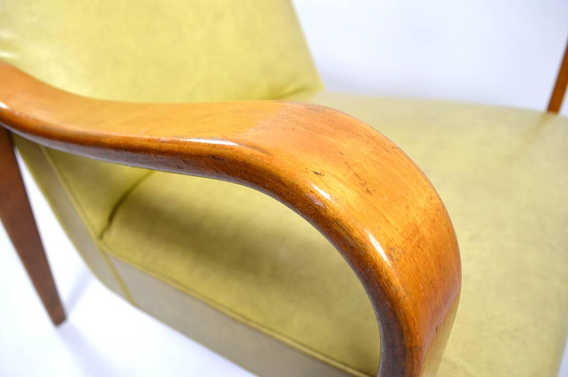 Mid-20th Century Bent Plywood Lounge Chair by Thonet