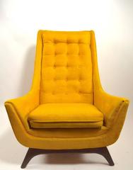 Coppia di sedie da salotto con schienale alto di Madison House attribuite a Umanoff