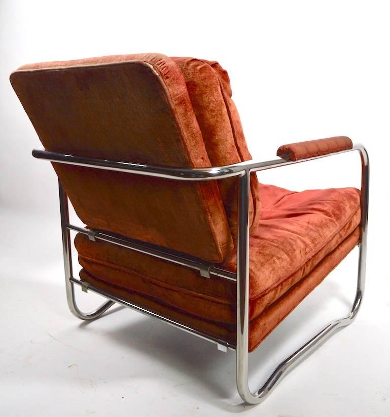 tubular chrome chair