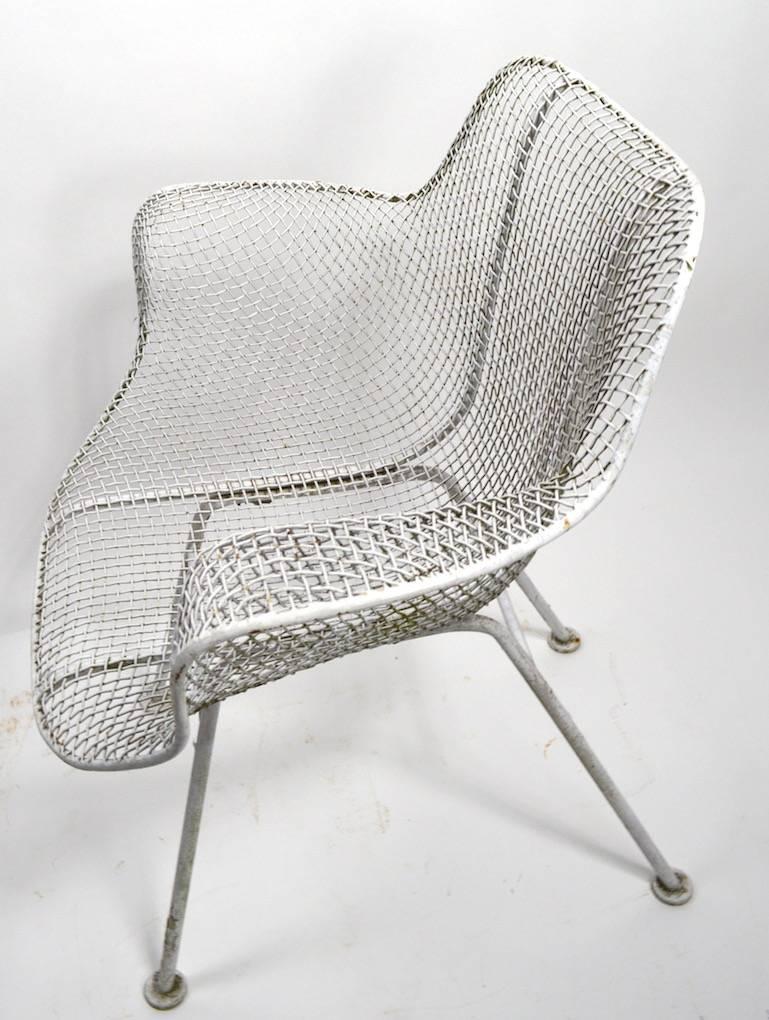 American Set of Four Woodard Sculptura Garden Patio Chairs