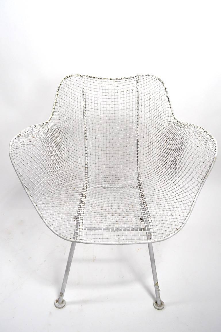 Set of Four Woodard Sculptura Garden Patio Chairs In Good Condition In New York, NY