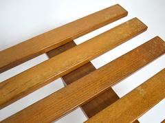 Classic Mid-Century Slat Bench Coffee Table