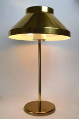 Rara lámpara de sobremesa de latón Paul Mayen para Habitat