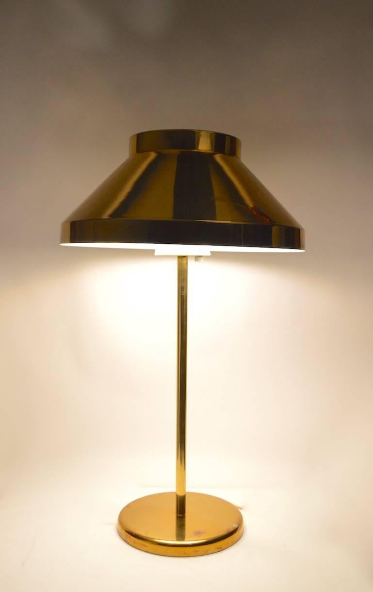 Seltene Messing-Tischlampe von Paul Mayen für Habitat (Moderne der Mitte des Jahrhunderts) im Angebot