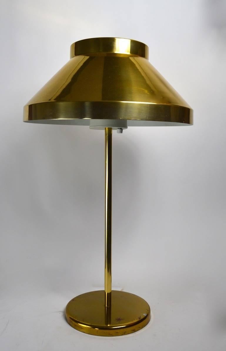 Mid-Century Modern Rare Brass Paul Mayen for Habitat Table Lamp For Sale