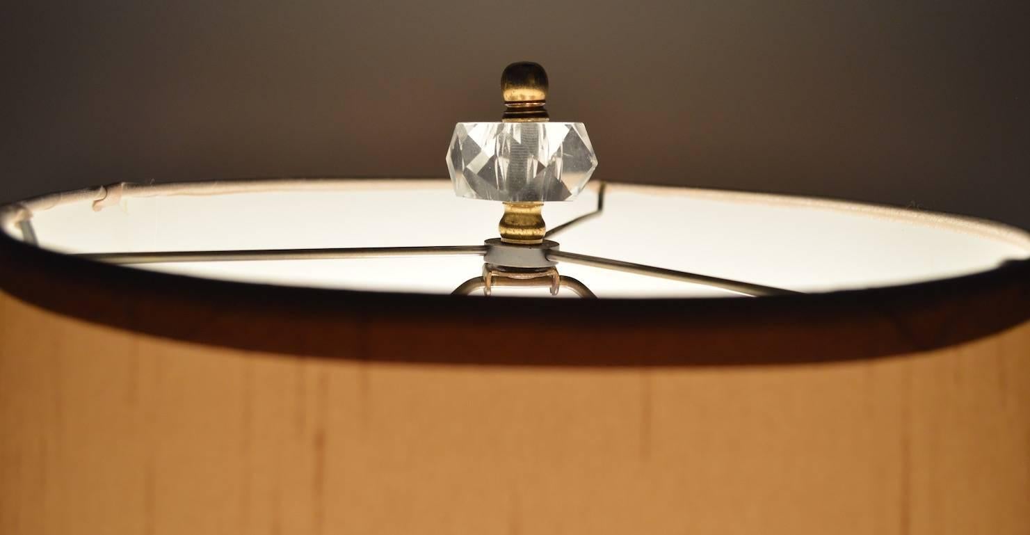 hollywood regency crystal lamps