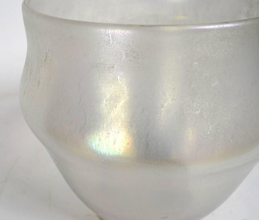 Art Nouveau Iridized Glass Vase Attributed to Loetz