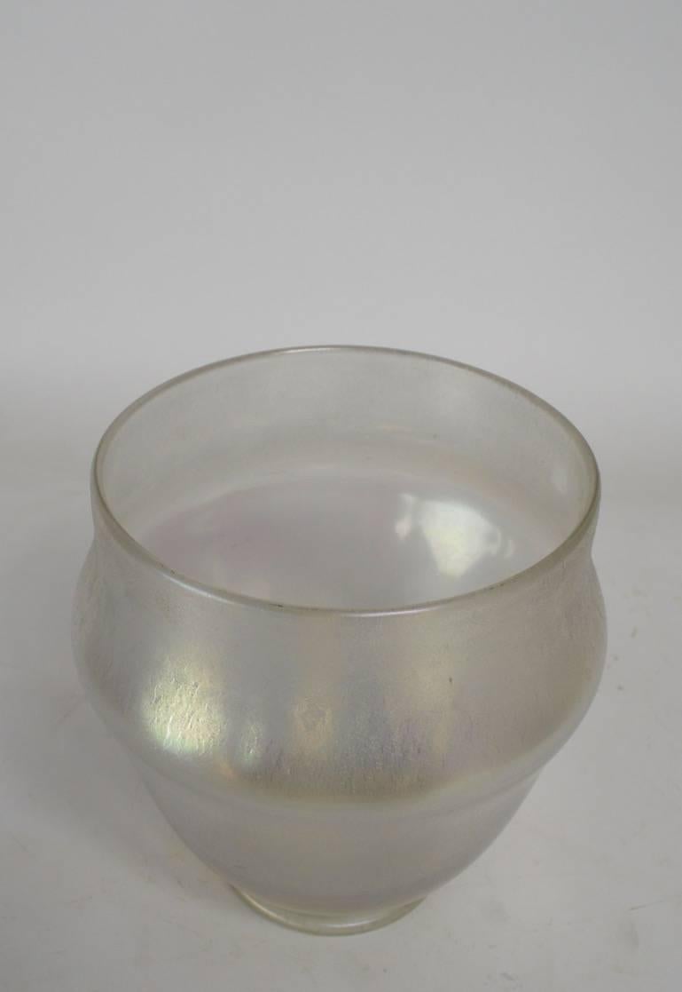 Iridized Glass Vase Attributed to Loetz In Excellent Condition In New York, NY