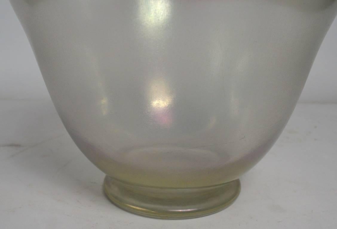 Art Glass Iridized Glass Vase Attributed to Loetz