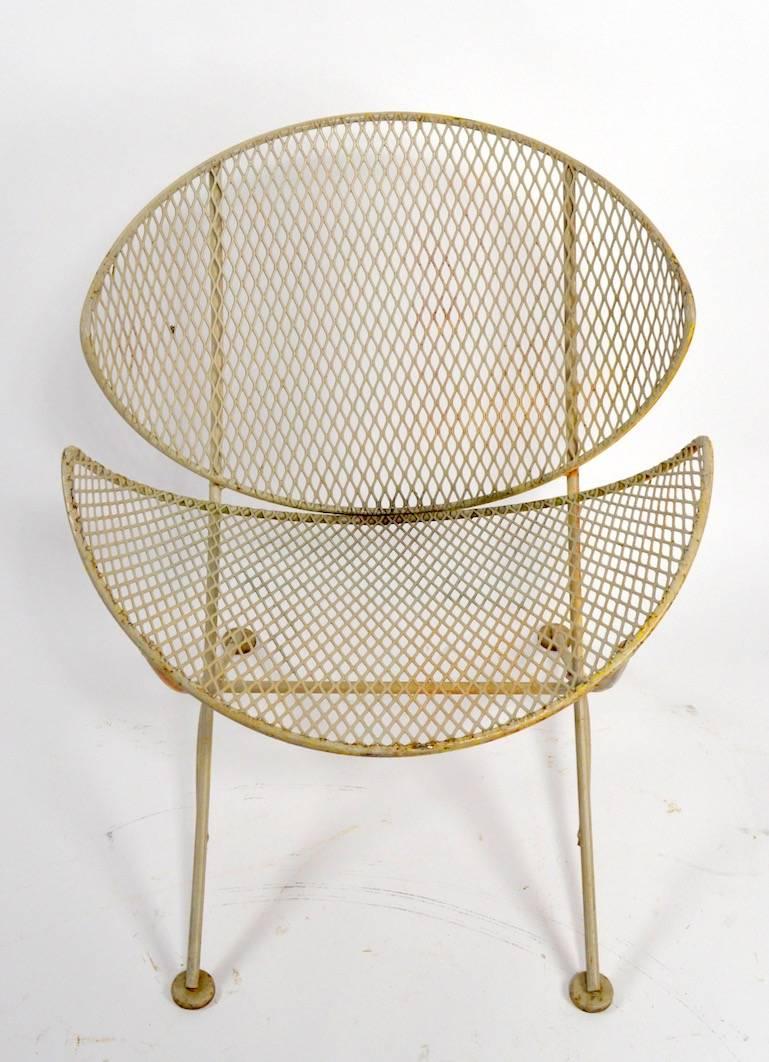 Mid-Century Modern Pair of Tempestini for Salterini Patio Garden Lounge Chairs